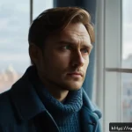 영화  달마가 동쪽으로 간 까닭은  스토리 및 관객평가 - A cinematic portrait of a deeply complex Russian male protagonist in his early 30s, dressed in casua...