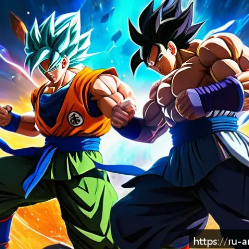 Home 30 영화 드래곤볼 슈퍼 브로리 일본에서의 인기 - A highly detailed and dynamic anime-style battle scene inspired by Dragon Ball Super Broly, featurin...